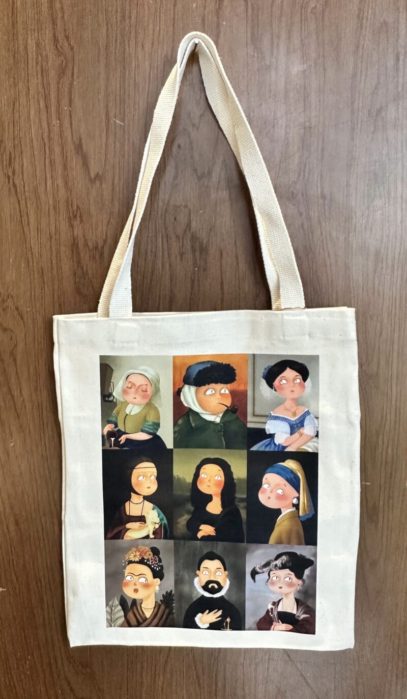 HAPPI BAG:
PINTURAS EN CARICATURA (COLOR MANTA)