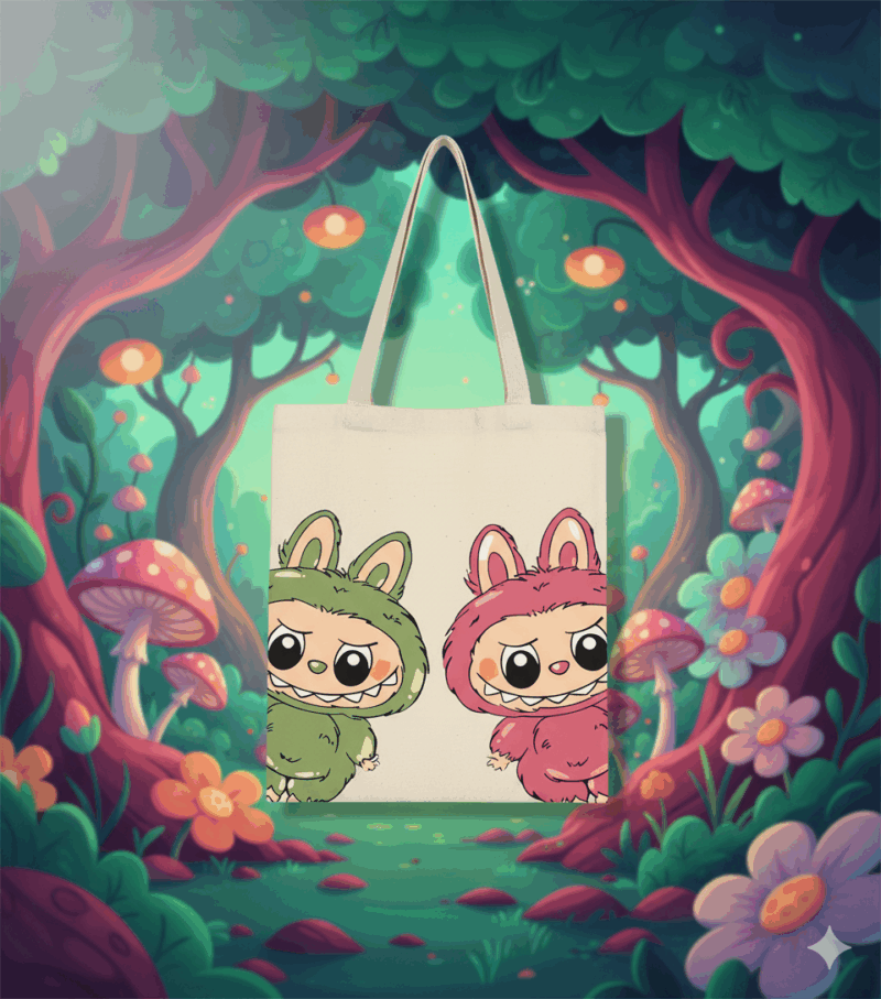 HAPPI BAG:
LABUBUS (VERDE-ROSA)