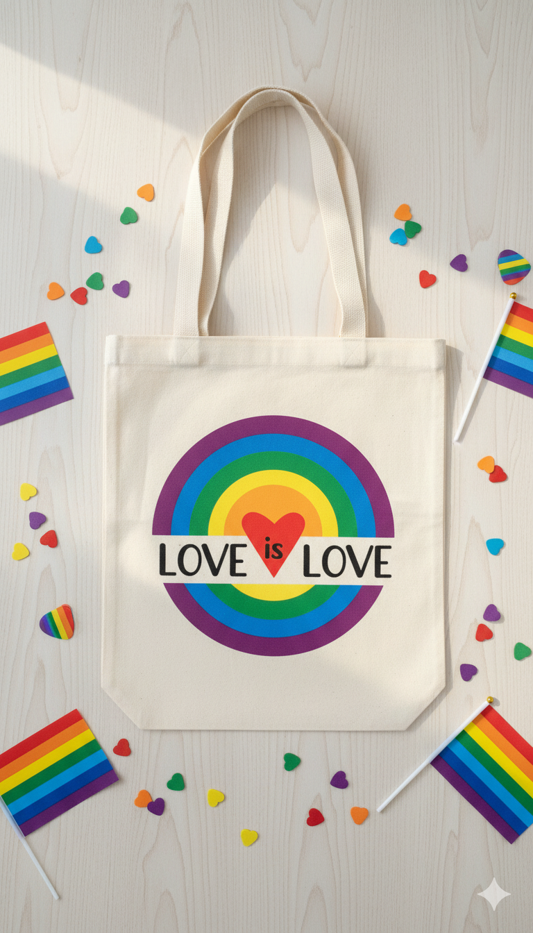 HAPPI BAG:
PRIDE EDITION - "LOVE IS LOVE"